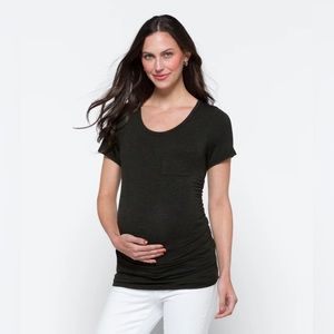 Elaine Maternity Straight Hem Pocket Tee